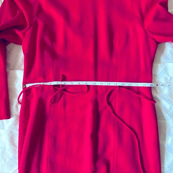 Rouie 100% Wool Long Sleeve High Neck Mod Dress SZ Lrg/14 - Picture 8 of 9